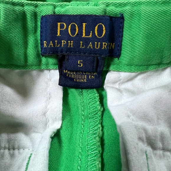 Polo Ralph Lauren Boys Green Chino Pants Straight Leg Size 5 - Picture 7 of 8